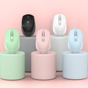 无线蓝牙鼠标双模静音可充电式游戏办公滑鼠笔记本电脑粉色男女生