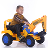 儿童电动挖掘机，可坐可骑脚蹬遥控挖土机大号工程车，玩具铲车2-7岁