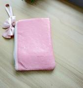韩国 ETUDE HOUSE 爱丽小屋 粉色蝴蝶结 亮片化妆包 收纳袋
