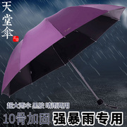 天堂伞大号加固抗风晴雨，两用防晒防紫外线太阳伞，女男雨伞定制logo