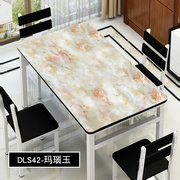 仿大理石花纹桌布防水防烫欧式长方形，桌垫水晶板pvc软塑料玻璃