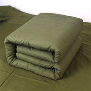 军绿色棉花被褥套装学生员工宿舍单人被0.9/1.5m床褥子加厚垫被子