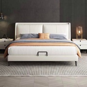 双虎家私北欧科技，布床主卧现代简约轻奢网红小户型双人床1.8m