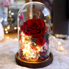 永生花玻璃罩玫瑰花干花花束摆件情人节生日礼物送女朋友表白