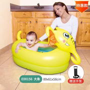 婴儿游泳桶家用宝宝充气游泳池加厚折叠室内新生儿洗澡池