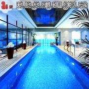 蓝色瓷砖地中海游泳池鱼池浴池水池专用外墙砖马赛克玻璃拼图墙贴