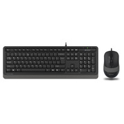 双飞燕有线键盘 办公鼠标套装F1010笔记本台式机电脑外接键鼠套件