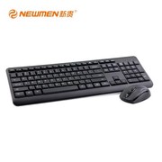 新贵K108无线键盘鼠标无线键鼠套装办公键盘鼠标黑色无线键鼠套件
