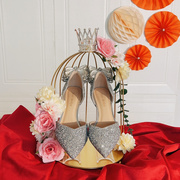 diy婚鞋盒子藏鞋盒结婚套圈神器高级盒子婚礼新娘接亲游戏鸟笼