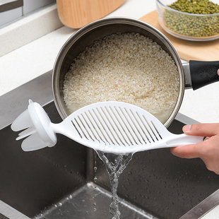 米神器厨房米勺沥水洗，米筛子不伤手洗米棒家用多功能搅拌棒
