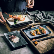 日式寿司盘子创意网红碟子家用高级感西餐厅点心小盘子烤肉店餐具