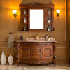 实木欧式浴室柜红橡木卫，浴柜卫生间洗手台，洗脸盆镜柜组合定制美式