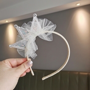 韩国儿童发箍蕾丝头箍可爱公主头饰，蝴蝶结亮钻珍珠花童婚礼