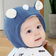 婴儿保暖公主帽子3-15个月韩版加厚加绒帽男女儿童，精灵帽宝宝胎帽