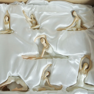 瑜伽人物摆件饰品欧式家居客厅树脂工艺品天使礼物瑜伽馆开业