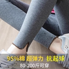 打底裤女士春秋薄款200斤大码胖mm2024新款外穿弹力九分小脚秋裤