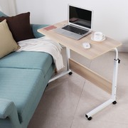 可移动床边桌宿舍沙发长条可移动床上电脑桌置物架升降学习桌欧式