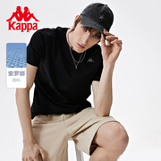 kappa卡帕背靠背夏季男士短袖t恤男休闲男生半袖运动上衣男款