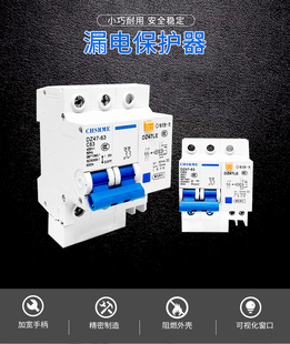 上海人民漏电开关dz47le2p63a空气开关，带漏电保护器空开断路器c45