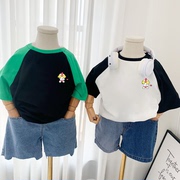 小爱心奥特曼~2024儿童短袖T恤男女童夏季装宝宝圆领洋气上衣