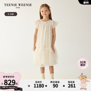 TeenieWeenie Kids小熊童装24夏季女童公主风甜美蕾丝连衣裙