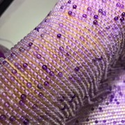天然紫黄晶圆珠散珠半成品DIY串珠材料配饰紫水晶 黄水晶圆珠