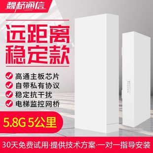 魏桥通信无线网桥3-5公里电梯，监控900m大功率，室外ap定向5.8g网桥