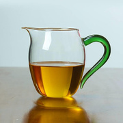 家用透明茶具玻璃公道杯，大号加厚带手柄分，茶器高硼硅耐热分离茶海