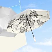 知伞高级感遮阳防晒伞晴雨两用全自动折叠太阳伞防紫外线小巧便携