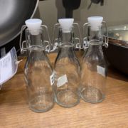 ikea宜家考肯附塞瓶子透明玻璃油瓶酱油瓶，香油瓶防漏家用小号奶瓶