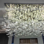 定制大堂吊灯沙盘灯具别墅亚克力工程灯个性艺术创意大型酒店灯饰