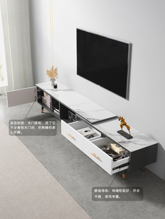 伸缩电视柜茶几组合轻奢现代简约客厅小户型创意简易电视机柜