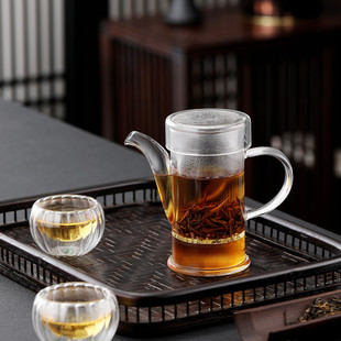 梓童红茶专用茶具玻璃泡，茶器双耳杯红茶，普洱茶花茶茶壶套装