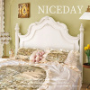 美式实木床现代简约白色法式奶油风公主卧室双人床1m81.5复古轻奢