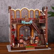创意手工制作礼物模型玩具木质魔法书屋立体拼图diy小屋送女生日