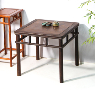 中式古典家用红木四方桌实木鸡翅木茶餐桌椅客厅小茶几现代高级