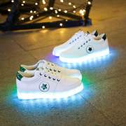 夜光发光鞋，led闪光灯鞋usb，充电七彩鞋休闲板鞋