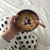 韩国ins网红木碗酸奶，沙拉碗水果碗，早餐麦片碗米饭碗泡面碗餐具