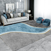 客厅地毯卧室沙发茶几床边毯现代简约轻奢风高级感地垫可裁剪水洗