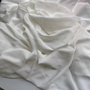 白色双绉真丝100%桑蚕丝真丝绸，布料衬衫内衬面料大块布头论块卖特