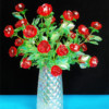 爱的玫瑰花材料包DIY手工串珠花束大小玫瑰不含花瓶自己做