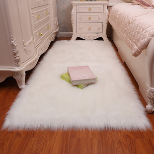 服装店地毯拍照背景毯白色毛毛毯鞋柜垫橱窗展示地毯卧室