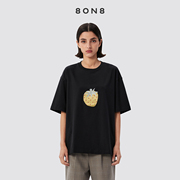 8ON8 草莓系列 王嘉尔同款经典金线刺绣大草莓T恤短袖上衣