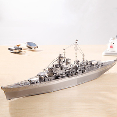 炫酷潮玩 3D立体金属拼图DIY拼装模型 俾斯麦战列舰