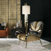 新古典艺术设计异形沙发椅轻奢现代简约别墅客厅休闲椅网红单人椅