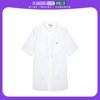 韩国直邮Columbia哥伦比亚双口袋短袖T恤白色单排扣透气宽松内搭
