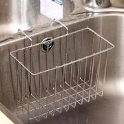 厨房不锈钢挂篮沥水篮水槽水池收纳置物架，沥水架海绵，洗碗布抹布(布抹布)架