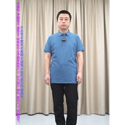 藏蓝色翻领短袖T恤 95棉 普洛克经典 多色商务休闲半袖针织衫