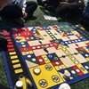 赛和超大号爱情公寓飞行棋地毯毛绒材质木头棋，便携儿童游戏喝酒棋