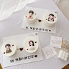 七夕情侣蛋糕装饰摆件软陶，男孩女孩男生女生，结婚纪念日插件插牌